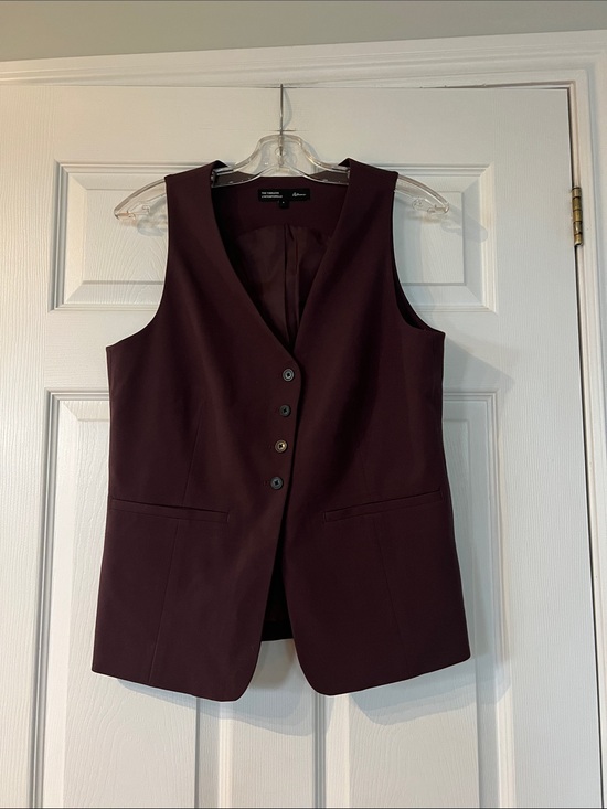 Reitmans Jackets & Blazers - Reitmans Deep Burgundy Women's Vest